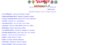 Ver páginas webs antiguas - Yahoo año 1996